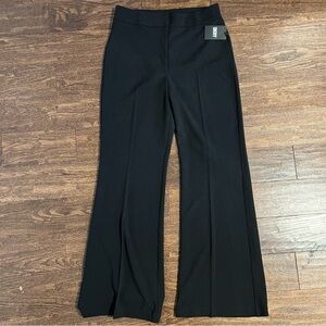 DKNY Black Wide-Leg Ponte Dress Pants